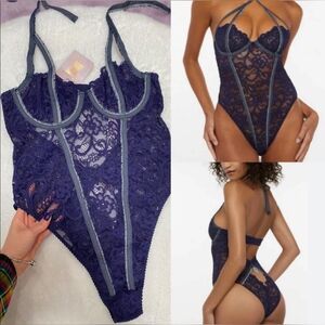 *NEW* Savage X Fenty Framed In Denim Teddy